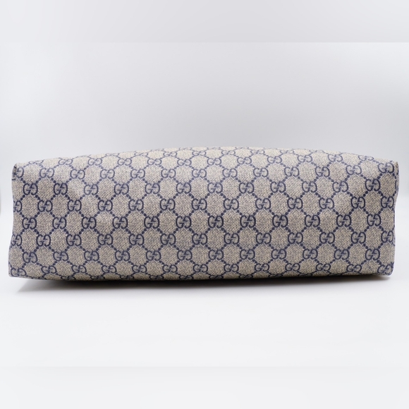 AW41❤️ GUCCI GG Supreme Monogram Zippered Shopping Tote - Picture 10 of 14